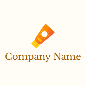 Sun block logo on a Floral White background - Moda & Bellezza