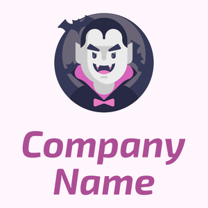 Dracula logo on a Lavender Blush background - Abstrakt