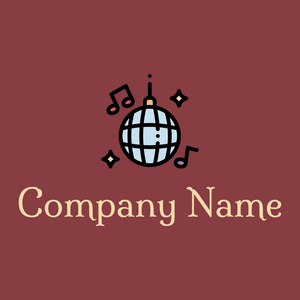 Disco ball logo on a Stiletto background - Entertainment & Arts