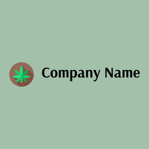 Cannabis logo on a Gum Leaf background - Immobilien & Hypotheken