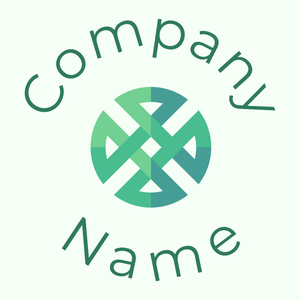 Celtic knot logo on a Honeydew background - Religión
