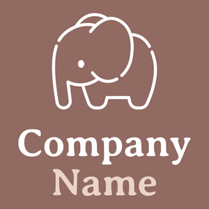 Elephant on a Dark Chestnut background - Animales & Animales de compañía