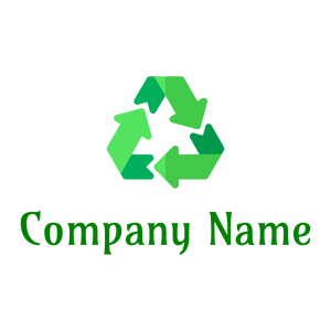 Recycle symbol logo on a White background - Environnement & Écologie
