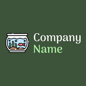 Fish bowl on a Palm Leaf background - Eten & Drinken