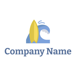 Surfing logo on a White background - Community & Non-Profit