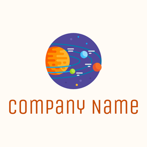 Galaxy logo on a Floral White background - Abstrato