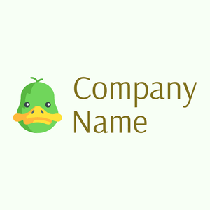 Pastel Green Duck on a Honeydew background - Animals & Pets