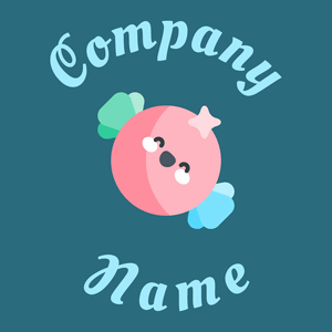 Candy logo on a blue background - Niños & Guardería