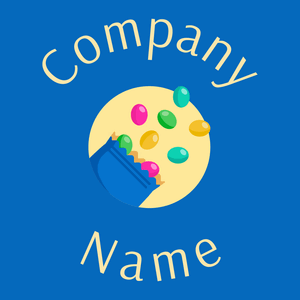 Jelly beans logo on a Navy Blue background - Essen & Trinken