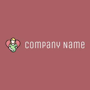 Pregnant logo on a Coral Tree background - Kinderen & Kinderopvang