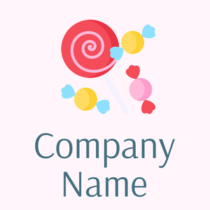 Sweets logo on a pink background - Niños & Guardería
