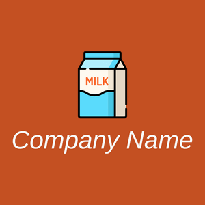 Milk logo on a Chocolate background - Domaine de l'agriculture