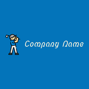 Golf on a Navy Blue background - Sport