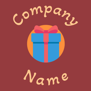 Gift logo on a Mexican Red background - Negócios & Consultoria