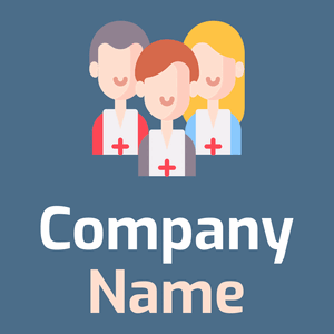 Volunteer logo on a Wedgewood background - Abstrait