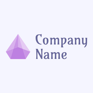 Pentagonal logo on a Ghost White background - Abstract