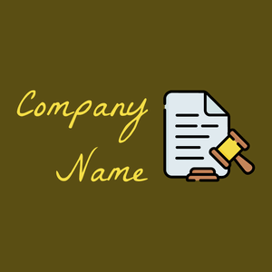 Legal document logo on a Baker's Chocolate background - Entreprise & Consultant