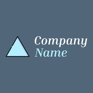 Triangle logo on a Bismark background - Abstracto