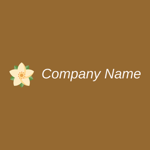 Poinsettia logo on a Rusty Nail background - Florale