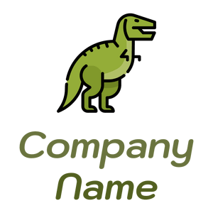 Tyrannosaurus logo on a White background - Abstrato
