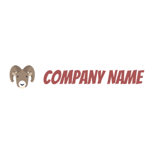 Goat logo on a White background - Animales & Animales de compañía