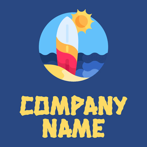 Surfboard logo on a Endeavour background - Community & No profit