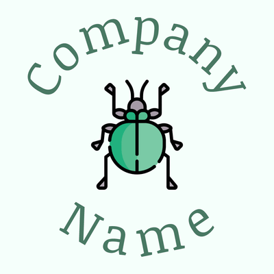 Insect logo on a Mint Cream background - Umwelt & Natur