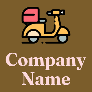 Scooter logo on a Hot Curry background - Automotive & Vehicle