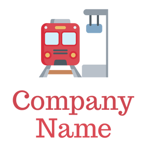 Train station logo on a White background - Auto & Voertuig