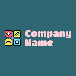 Calculator logo on a Blumine background - Educación