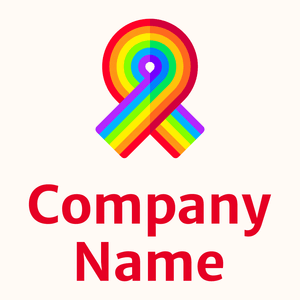 Ribbon logo on a Seashell background - Encontros & Relacionamentos