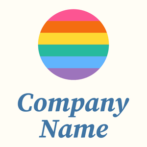 Rainbow flag logo on a Floral White background - Encontros & Relacionamentos