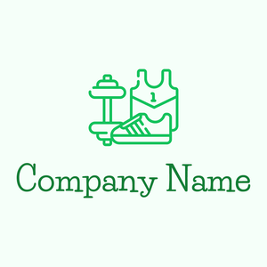 Sport logo on a Mint Cream background - Sport
