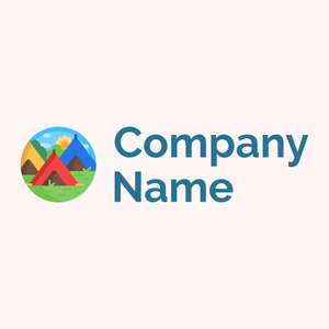 Camping tent logo on a Snow background - Automóveis & Veículos