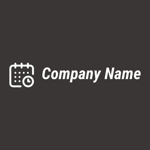 Calendar logo on a black background - Abstrait