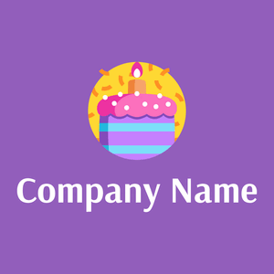Birthday cake on a Deep Lilac background - Jogos & Recreação