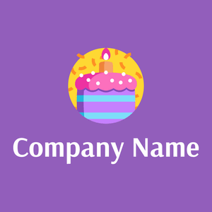 Birthday cake on a Deep Lilac background - Spelletjes & Recreatie