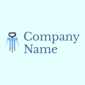 Corkscrew logo on a Light Cyan background - Abstrato