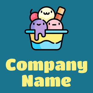 Ice cream logo on a Allports background - Nourriture & Boisson