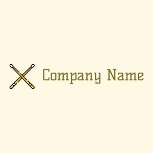 Drum logo on a Corn Silk background - Arte & Intrattenimento