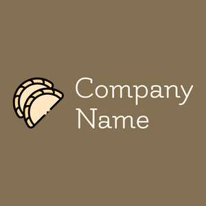 Dumpling logo on a Shadow background - Nourriture & Boisson