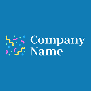 Confetti logo on a Denim background - Abstrait