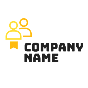 2 yellow silhouettes logo - Domaine des communications