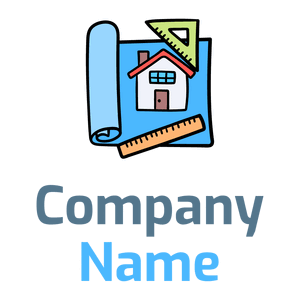 Blueprint logo on a White background - Construcción & Herramientas