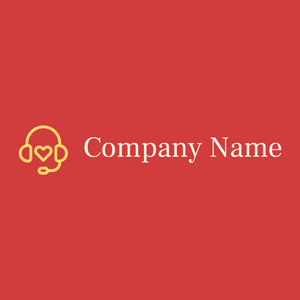 Customer Support logo on a Red background - Business & Consulting