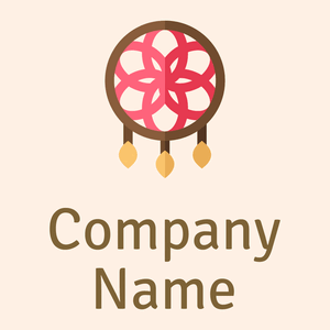Dreamcatcher logo on a Seashell background - Abstrakt
