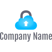 Logo de datos seguros en la nube - Internet Logotipo