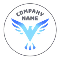 Logo pájaro azul en círculo - Animales & Animales de compañía Logotipo