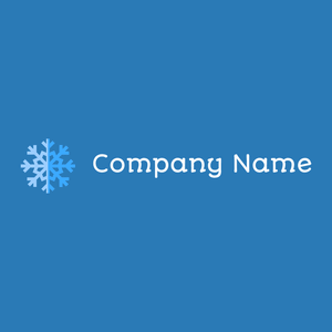 Columbia Blue Snowflake on a Pelorous background - Abstrait