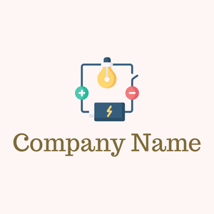 Electrical circuit logo on a Snow background - Tecnologia